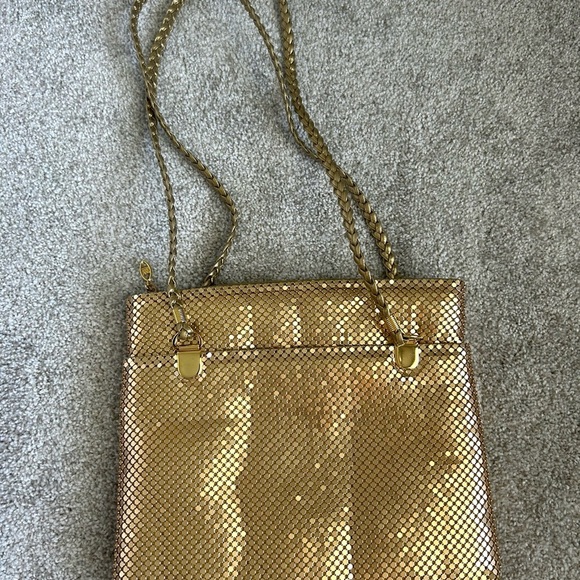 Vintage Y&S Art Deco Disco Gold Mesh Handbag - Picture 2 of 4